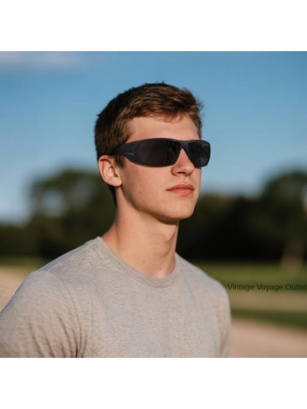 Polarized Sports Sunglasses with UV400 Protection for Driving Fishing - Picture 2 of 6